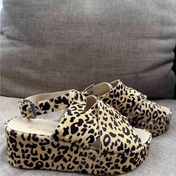 Matisse Shoes - Matisse Leopard Print Platform Sandals
